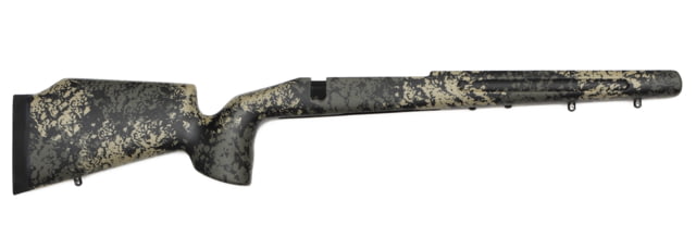 McMillan Game Warden Universal Short Action Rifle Stock RH HLS Camo/Dark Pine - Mcmillan