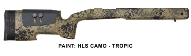 McMillan U-1 Adjustalbe RH Universal Long Action Rifle Stock HLS Camo/Tropic - Mcmillan