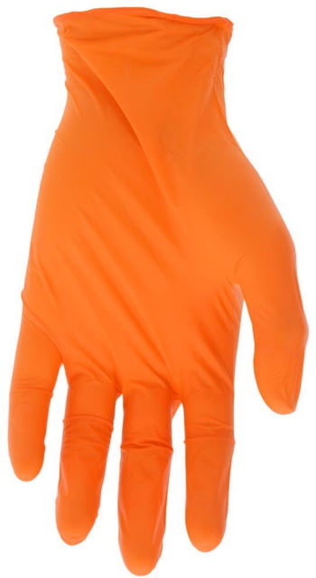 MCR Safety 3.5 mil NitriShield Gloves Orange Small