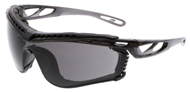MCR Safety Checklite CL5 Series Safety Glasses UV-AF Anti-Fog Lens Removable Closed Cell Foam Gasket Earplug Retaining Technology Temples Hold Earplug - MCR Safety