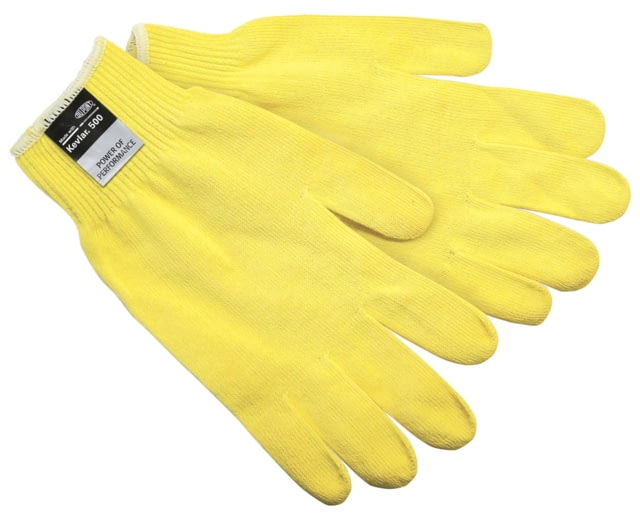 MCR Safety Cut Pro 13 Gauge DuPont Kevlar Shell Cut Resistant Work Gloves Ultra Light Weight Economy Yellow X - Small