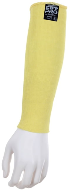 MCR Safety Cut Pro Double Ply DuPont Kevlar Competitive Value Cut Resistant Sleeves 12in x 2 1/4in Yellow One Size - MCR Safety