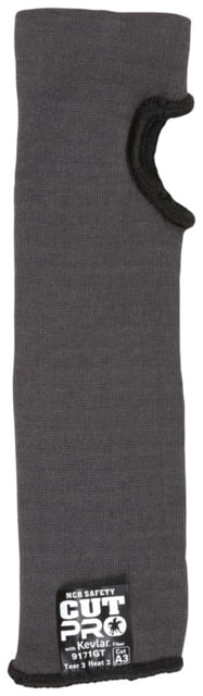 MCR Safety Cut Pro Double Ply DuPont Kevlar Cut Resistant Sleeves with Thumb Slot 10in x 3 1/4in Gray One Size - MCR Safety