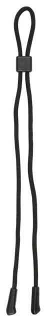 MCR Safety Eyeglass Cord/Lanyard Rubber Tips Slip Over Average Size Temple Ends Adjustable Slide for Better Fit 24in Relaxed Length Black One Size - MCR Safety