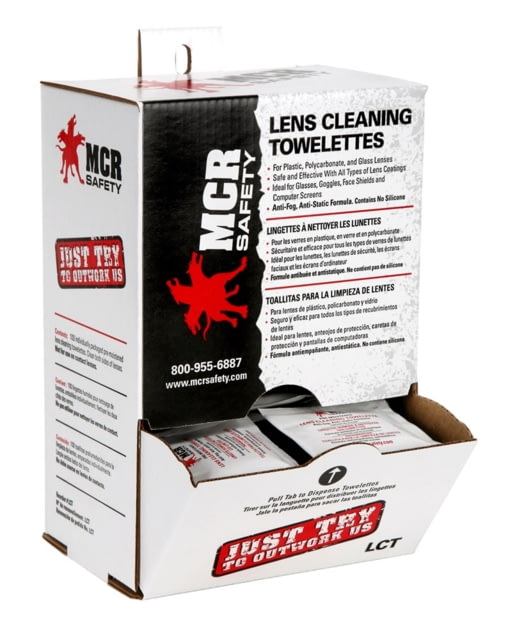 MCR Safety Lens Cleaning - Spec Saver Towelette 10 Boxes Per Case 100 Wipes Per Box One Size - Mcr Safety