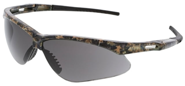 MCR Safety Memphis Series Mossy Oak Camo Safety Glasses UV-AF Anti-Fog Coating Wrap Around Lens Design Gray One Size - Mcr Safety