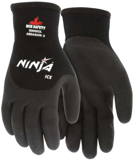 MCR Safety Ninja Ice Insulated Work Gloves Black 2XL - Mcr Safety