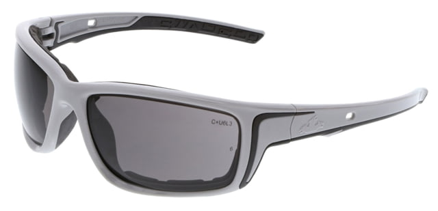 MCR Safety  Swagger SR5 Series Foam Lined Safety Glasses MAX6 Anti-Fog Lenses Spoggle Strap Slot on Temples Gray One Size - Mcr Safety