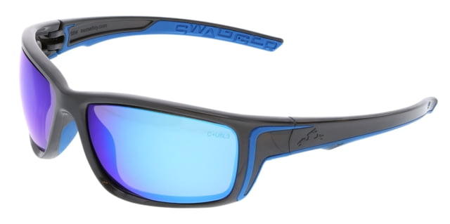 MCR Safety Swagger SR4 Series Safety Glasses TPR from Temples to Nose Piece Blue Diamond Mirror One Size - Mcr Safety