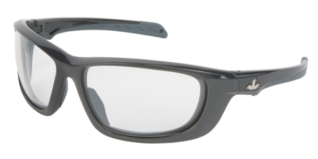 MCR Safety Swagger UD1 Series Safety Glasses MAX6 Anti-Fog Coating Co-Injected TPR over Polycarbonate Temples Clear One Size - Mcr Safety