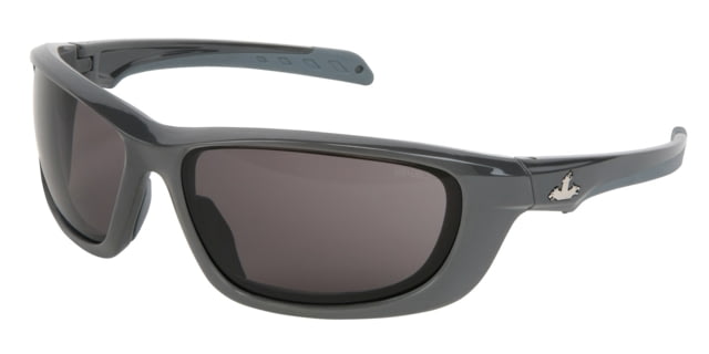 MCR Safety Swagger UD1 Series Safety Glasses MAX6 Anti-Fog Coating Co-Injected TPR over Polycarbonate Temples Gray/ Gun Metal Frame One Size - Mcr Safety