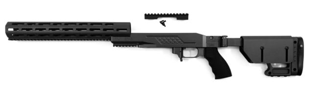 USED EDEMO McRees Precision BR15 Stock System REM700 Long Action Side Folder Right Hand Armor Black R700-LA-BR15-RH-FLD-BLK EDEMO1 Condition Parts - Mcrees Precision