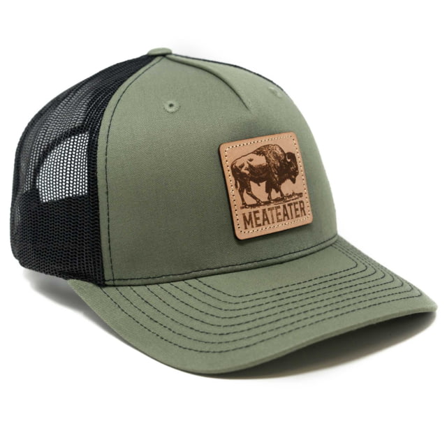 MeatEater Bison Badge Trucker Hat - Men's Loden/Black One Size