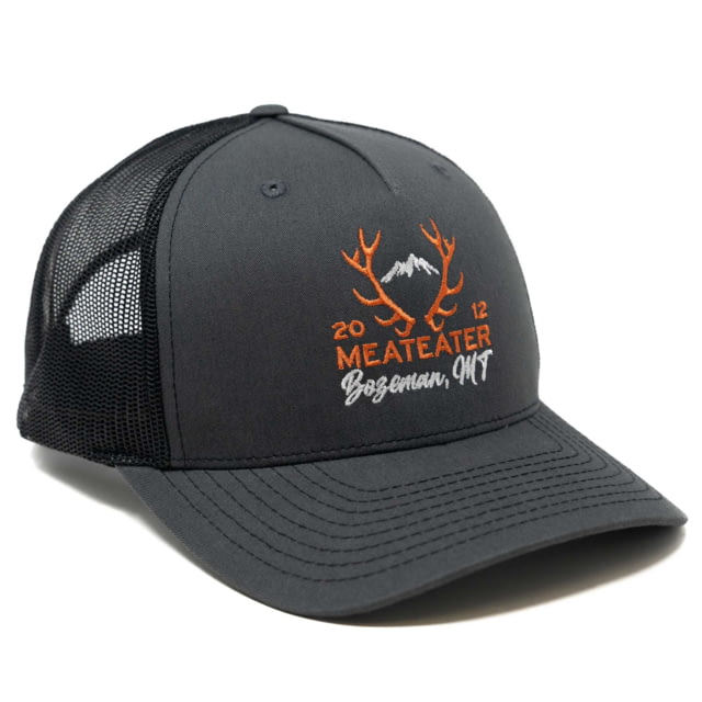 MeatEater Elk Antlers Hat - Men's Charcoal/Black One Size