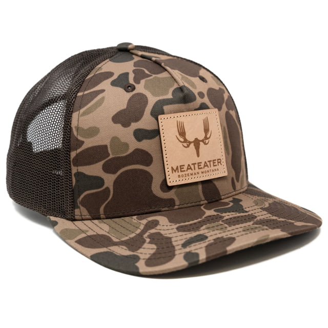 MeatEater Patch Camo Trucker Hat - Men's Bark Duck Camo One Size