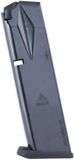 Mec-Gar Pistol Magazine S&W 5900 Series 915/ 910/ 659 9mm Luger 17 Round Blued Blued 1 Pack Carbon Steel 17RD