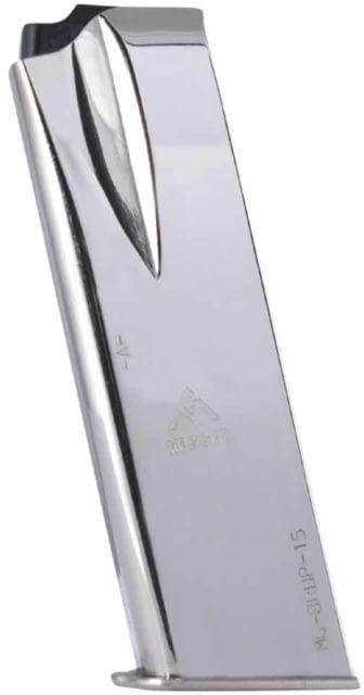 Mec-Gar Pistol Magazine Browning Hi-Power 9mm Luger 15 Round Nickel 1 Pack Carbon Steel 15RD
