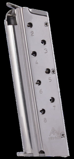 -Gar Pistol Magazine 1911 9mm .45 ACP 8 Rounds Nickel 8RD Ammo