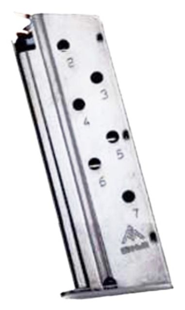 -Gar USA Inc Magazine 1911 Officers .40 S&W 7 Round Nickel Ammo