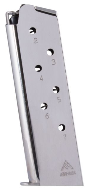 -Gar Pistol Magazine 1911 .45 ACP 7 Rounds Nickel 7RD Ammo