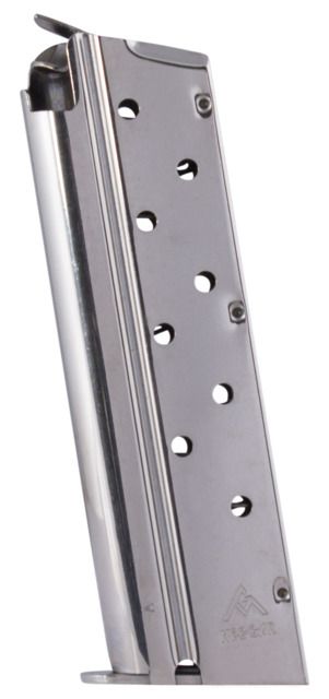 -Gar Pistol Magazine 1911 9mm Luger .45 ACP 9 Round Nickel 1 Pack Carbon Steel 9RD Ammo