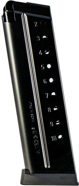 -Gar Pistol Magazine 1911 9mm Luger 10 Round Anti-friction Nickel 1 Pack Carbon Steel 10RD Ammo