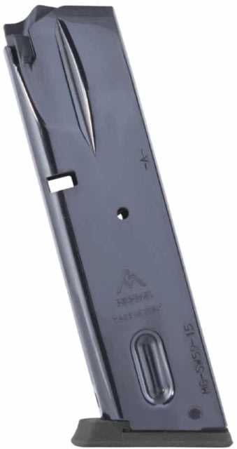 -Gar S&W 5900 Series 915/910/695 Pistol Magazine 9mm Luger 15 Round Blued 1 Pack Carbon Steel 15RD Ammo