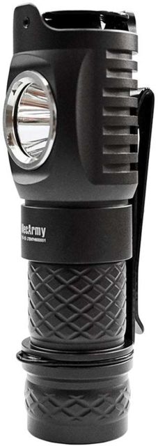 MecArmy  1 x 16340/ 18350/ RCR123A CREE XP-L HI LED Dual Switch Rechargeable Flashlight 1000 Lumens Black - Mecarmy