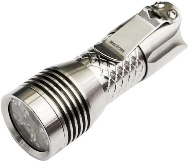 MecArmy PS16 1 x 16340/ 18350/ RCR123A CREE XP-G3 S5 LED Rechargeable EDC Flashlight 2000 Lumens Polished - Mecarmy