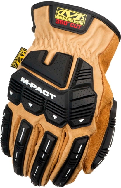 Mechanix Wear M-Pact Leather Driver Cut Resistant Gloves - Men's Tan Small - Mechanix Wear