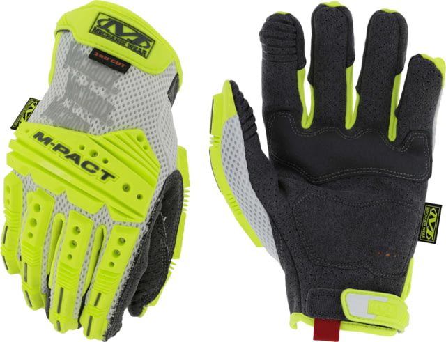 Mechanix Wear M-Pact Vent D5 Gloves - Men's Fluorescent Yellow Medium - Mechanix Wear
