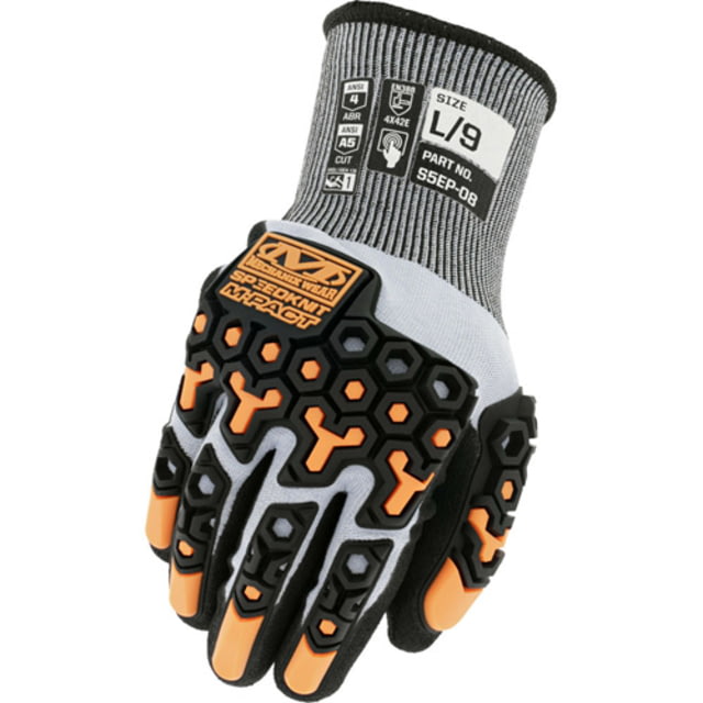 Mechanix Wear SPDKNT M-PACT S5EP08 GLOVES XL BLACK 6673333D MCX - Mechanix Wear