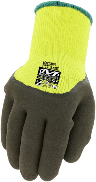 Mechanix Wear High-Viz SpeedKnit Thermal Gloves - Men's Small-Medium Fluorescent Yellow - Mechanix Wear