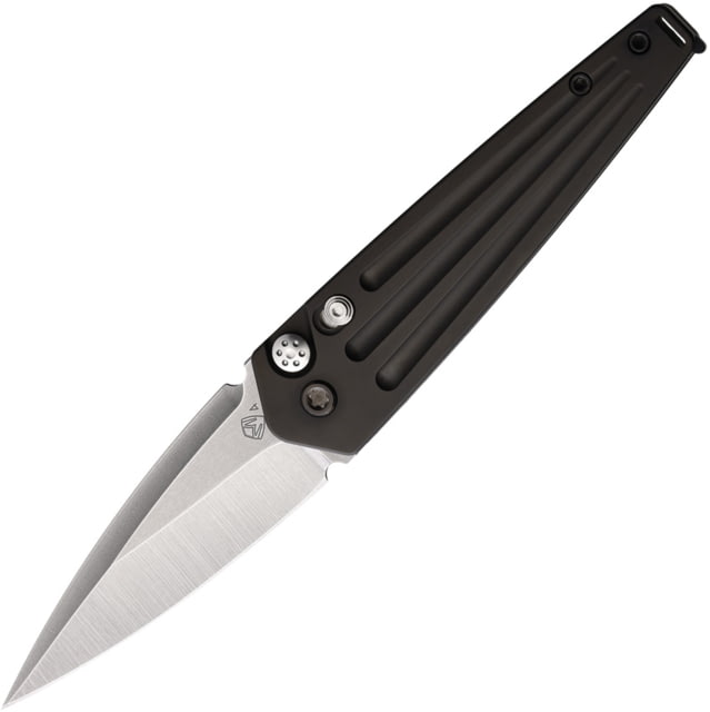 Medford Nosferatu Automatic Folding Knife 3.5in S45VN Stainless Tumbled Finish Black PVD Titanium Handle - Medford