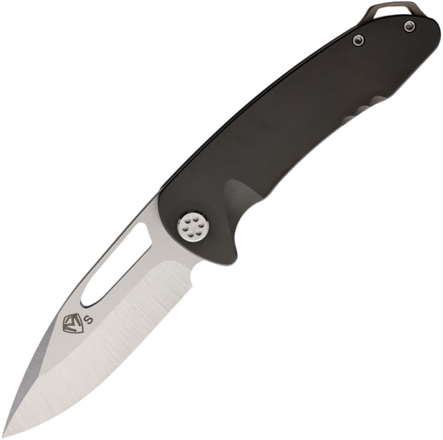 Medford On Belay Framelock S35VN Folding Knife 4.25" tumbled finish S35VN stainless blade Gray PVD coated titanium handle - Medford