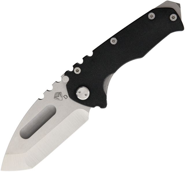 Medford Praetorian G Framelock Black Folding Knife4inD2 Tool SteelStandard EdgeTanto Black G10 Handle - Medford