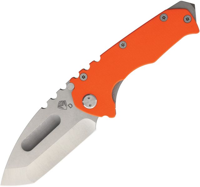 Medford Praetorian G Framelock Orange Folding Knife4inD2 Tool SteelStandard EdgeTantoOrangeG10 Handle - Medford