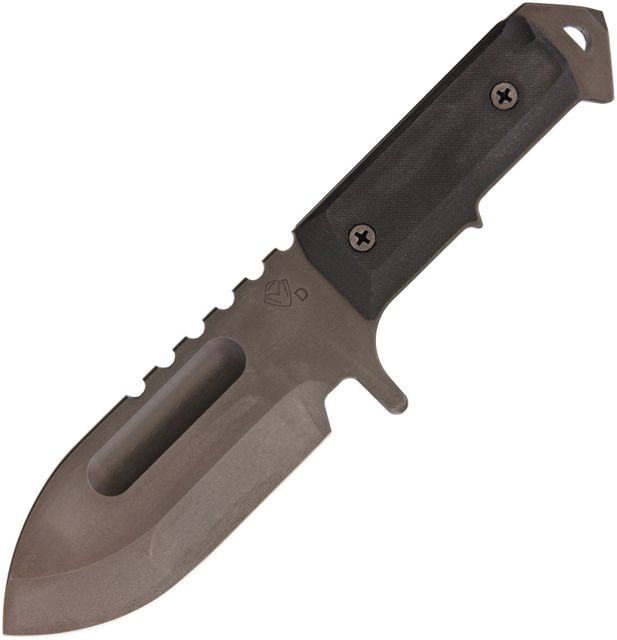 Medford Sea Wolf Black Fixed Blade Knife 5.5in D2 Tool Steel Black G10 Handle - Medford