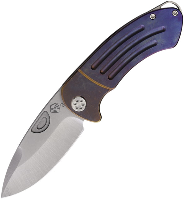 Medford Theseus Folding Knife 3.6in CPM S35VN Drop Point Titanium Handle - Medford