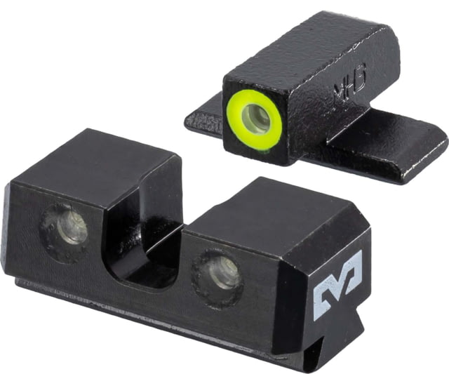 Meprolight Hyper Bright Springfield Armory Hellcat Low Fixed Tritium Night Sight Set Black Yellow Front Sight