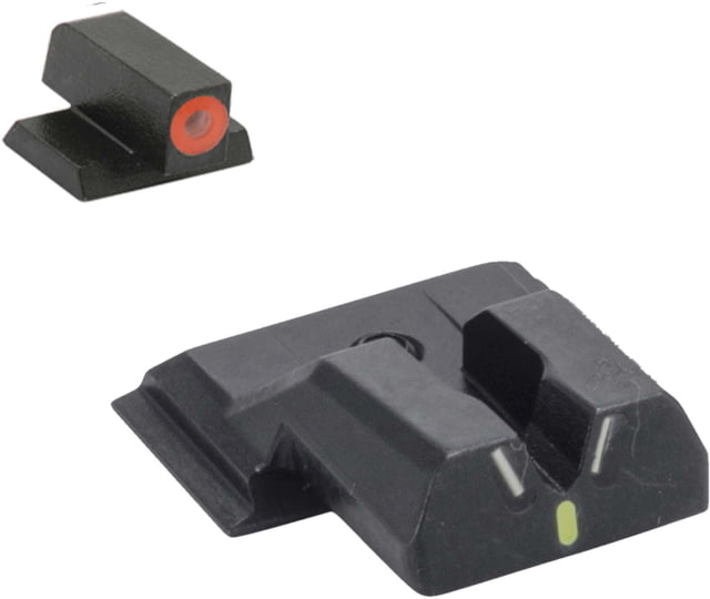 Meprolight Meprolight Hyper-Bright V-Sight S&W M&P Shield Non-Ez Models - O Ring Black Orange Ring - $129.99 at Optics Planet