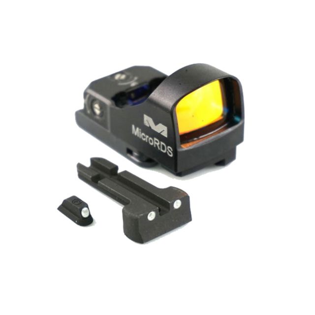 Meprolight Micro Red Dot Sight Kit with Quick Detach Adaptor and Backup Day/Night Sights S&W M&P Black ML