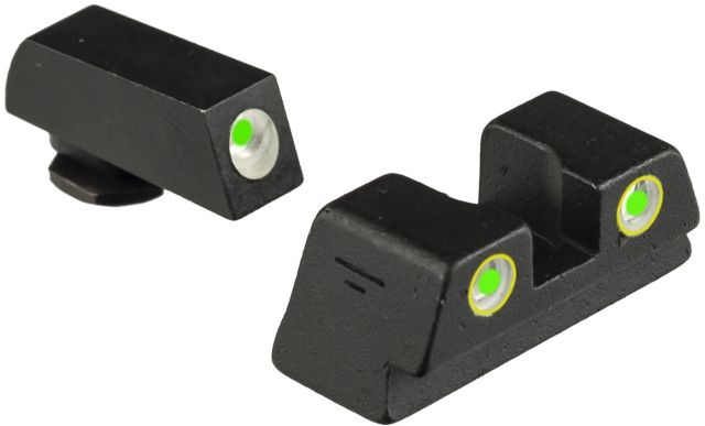USED Meprolight Set Glock 42/43 Height 6.6 Green/Yellow ML10220Y - Meprolight