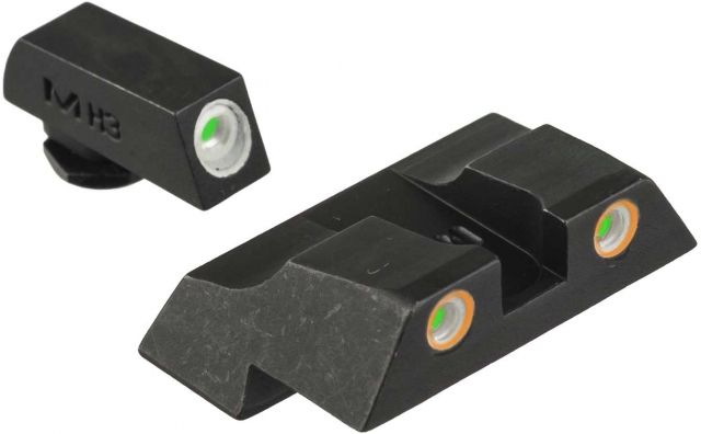 Meprolight Meprolight Tru-Dot Night Sight Set for Glock G26 & G27 Green Front/Orange Rear 10226O - $79.99 at Optics Planet
