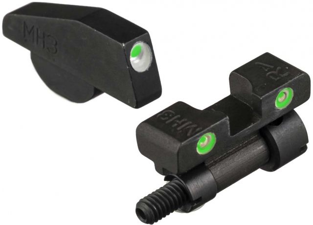 USED Meprolight Tru-Dot Night Sight Set for S&W K L & N Revolvers w/Pinned front/Adj. rear ML22771G EDEMO3 Used Condition Like New Open Box - Meprolight