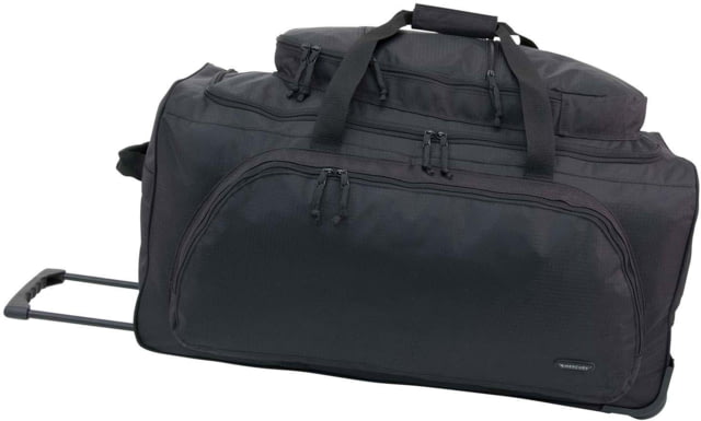 Mercury Tactical Gear Wheeled Duffel Bag Black Large - Mercury Tactical Gear