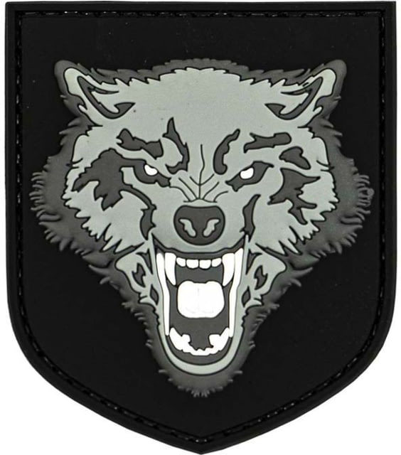 Merica Life 3D Wolf PVC Patch Gray 3.3 x 2.75 - Merica Life