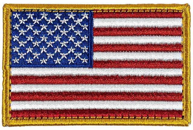Merica Life Embroidered US FLAG Forward Patch 3 x 2
