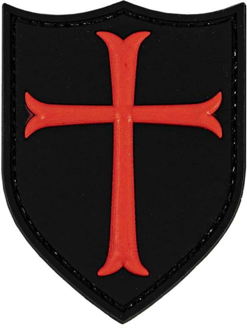 Merica Life Merica Life Knights Templar Cross Black & Red Patch 2.1 x 2.75 - $7.99 at Optics Planet