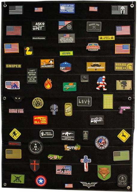 Merica Life Morale Patch Collector Panel Black 27.5 x 39.3in - Merica Life